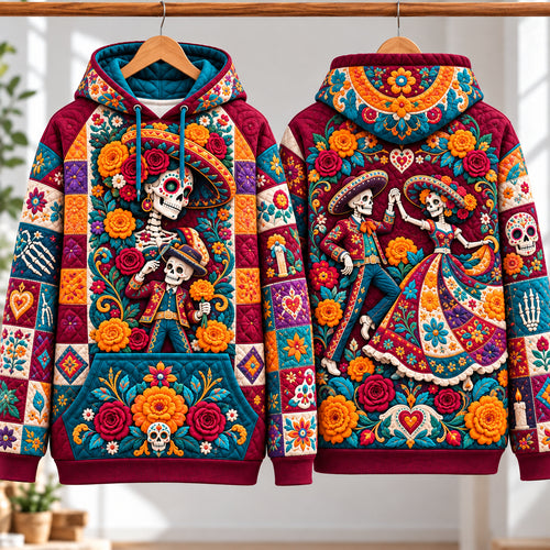 Day of the Dead Skulls Hoodie GFTONPT1506