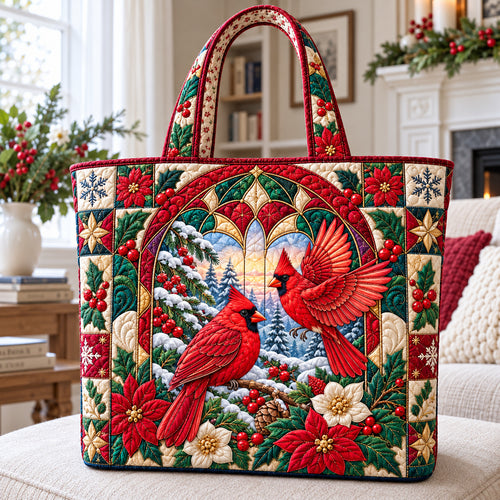 Cardinal Bird Heaven Quilted Tote Bag GFTONPT1537