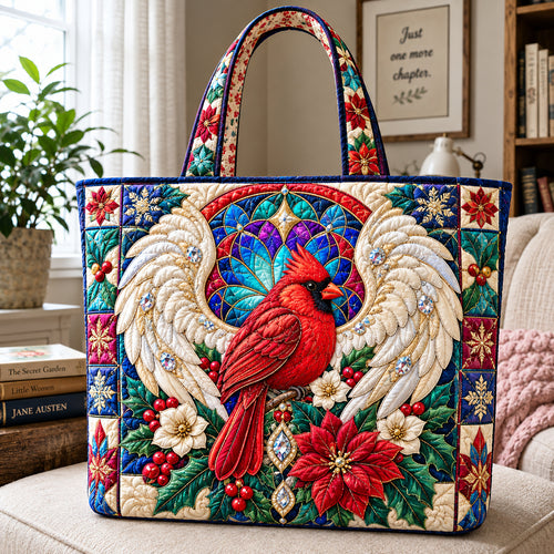 Cardinal Bird Blessing Quilted Tote Bag GFTONPT1539