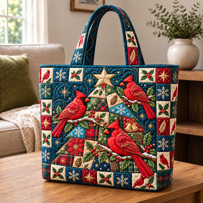 Cardinal Bird Memorial Quilted Tote Bag GFTONPT1540