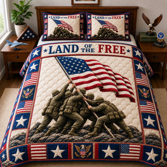 Veterans Lasting Echo 3-Piece Quilted Bedding Set GFTONPT156