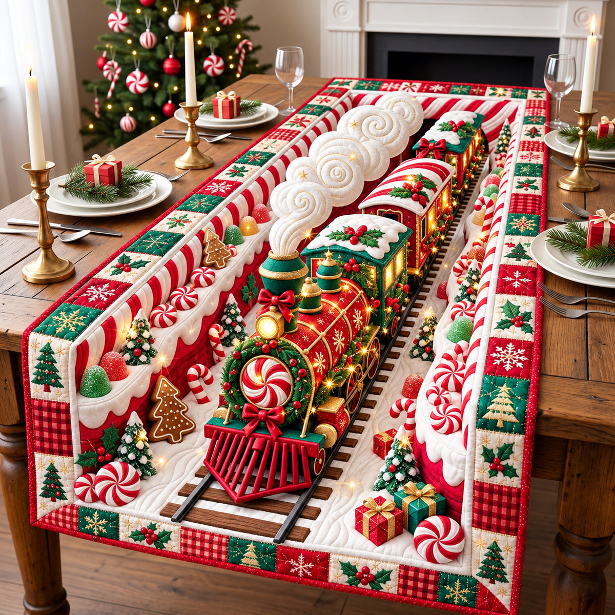 Holiday Express Journey Quilted Table Runner GFTONPT1589