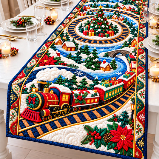 Holiday Express Celebration Quilted Table Runner GFTONPT1594