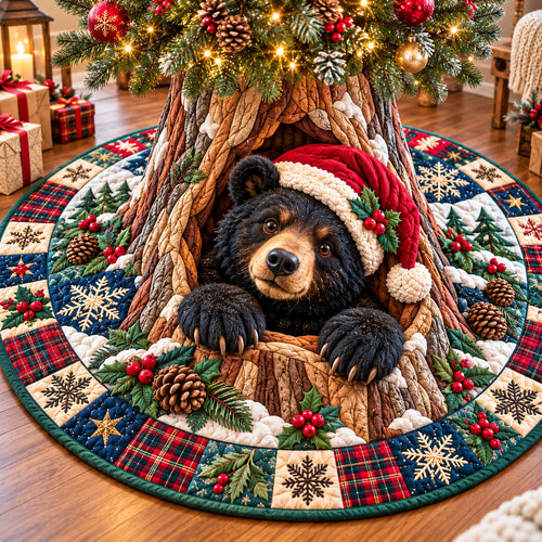 Bear Mountain Lodge Quilted Tree Skirt GFTONPT1596