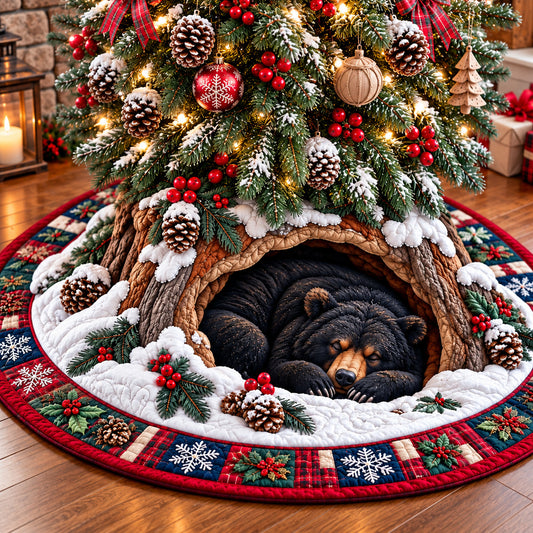 Bear Wilderness Journey Quilted Tree Skirt GFTONPT1598
