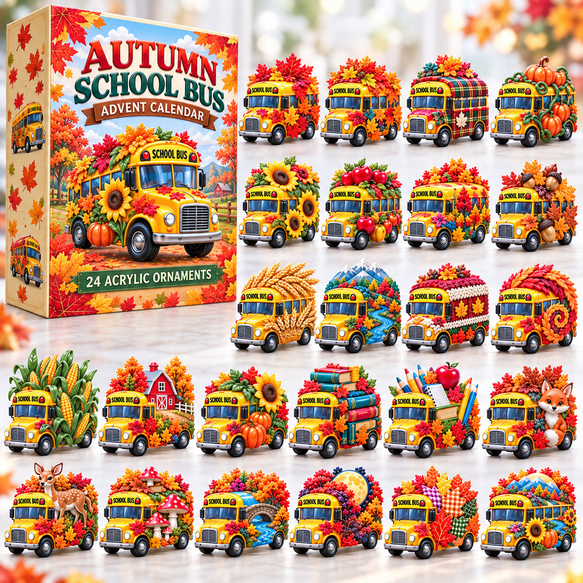Autumn School Bus Advent Calendar 2026 GFTONPT1601