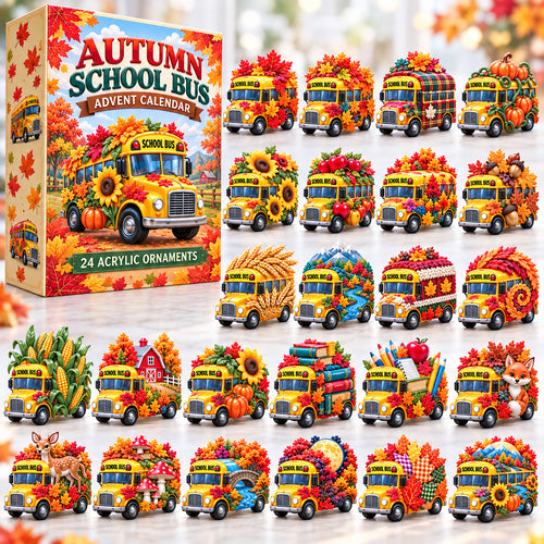Autumn School Bus Advent Calendar 2026 GFTONPT1601