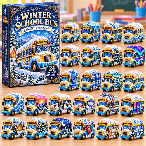 Winter School Bus Advent Calendar 2026 GFTONPT1602