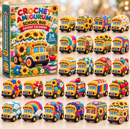 Crochet School Bus Advent Calendar 2026 GFTONPT1603