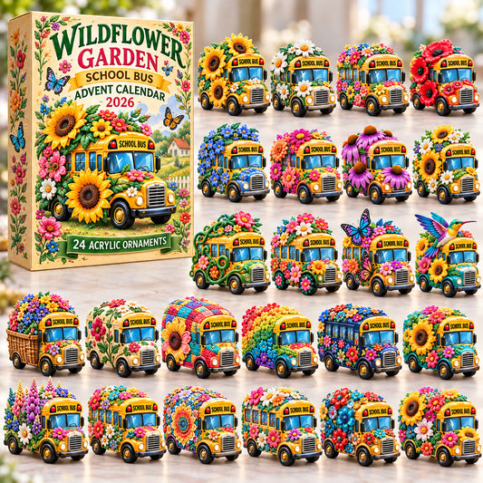 Wildflower School Bus Advent Calendar 2026 GFTONPT1604