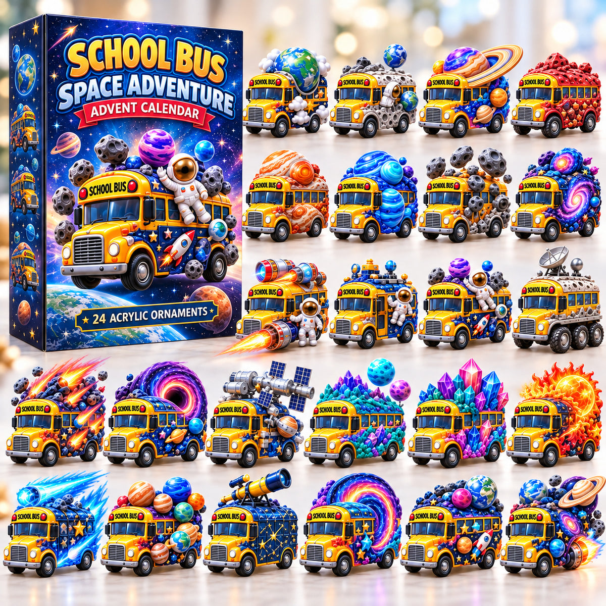 School Bus Space Adventure Advent Calendar 2026 GFTONPT1606