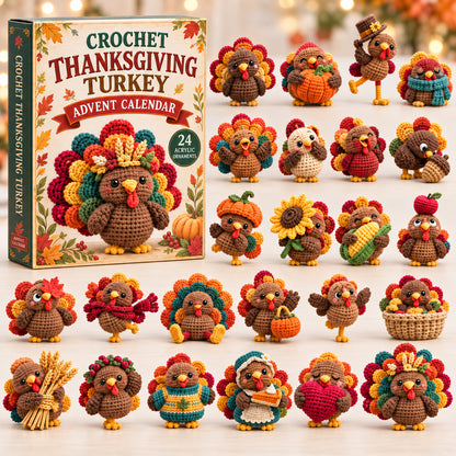 Crochet Thanksgiving Turkey Advent Calendar 2026 GFTONPT1638