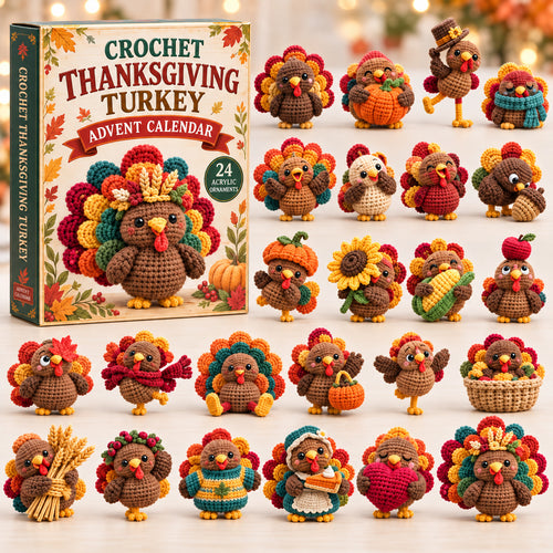 Crochet Thanksgiving Turkey Advent Calendar 2026 GFTONPT1638