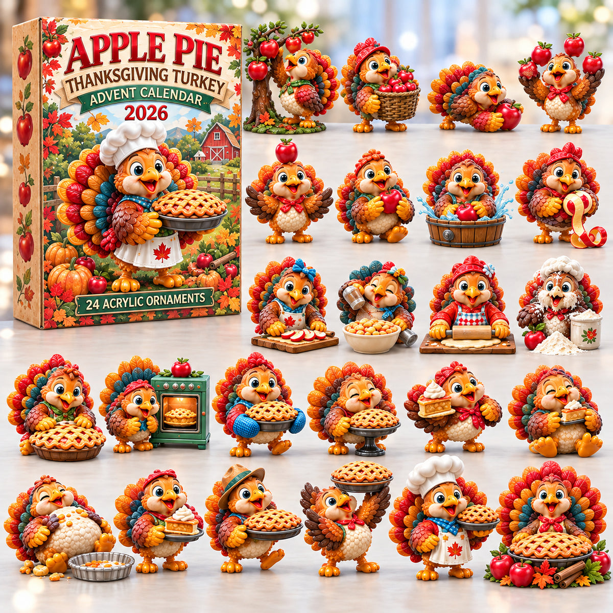 Thanksgiving Turkey Pie Advent Calendar 2026 GFTONPT1639