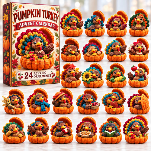 Thanksgiving Turkey Pumpkin Advent Calendar 2026 GFTONPT1642