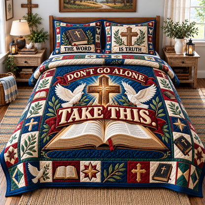Christian Bible Hope 3-Piece Quilted Bedding Set GFTONPT1677