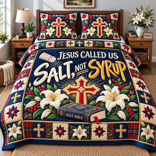 Christian Bible Truth 3-Piece Quilted Bedding Set GFTONPT1680