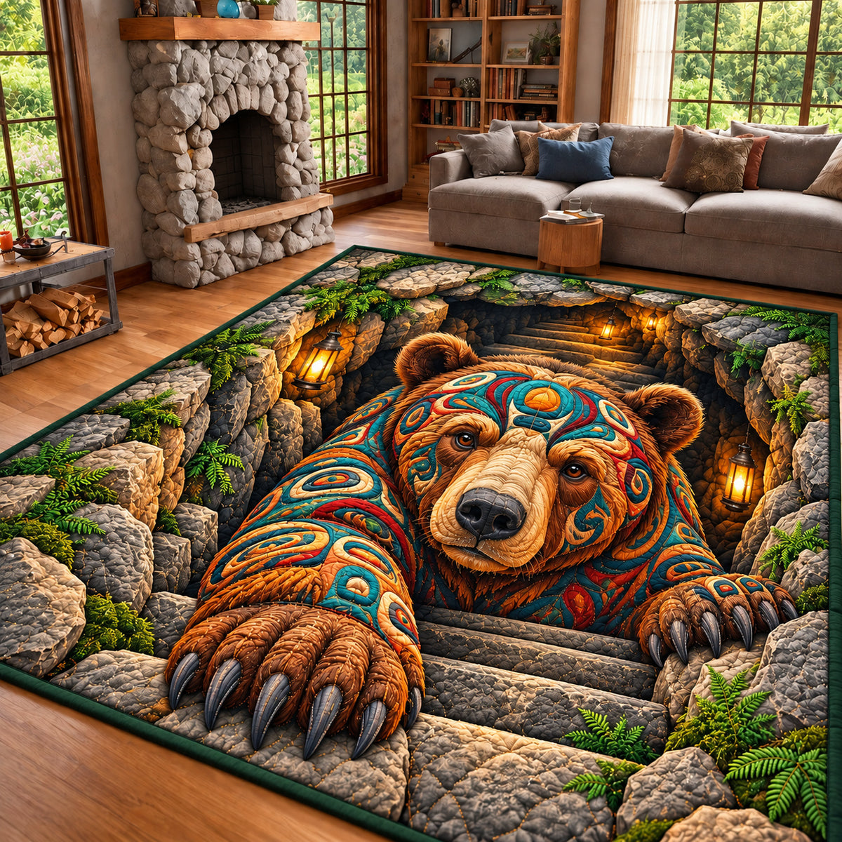 Bear Mountain Retreat Area Rug GFTONPT1686