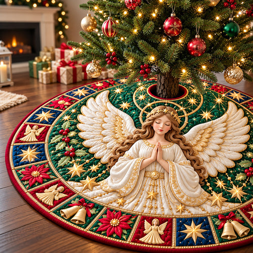 Angel Divine Blessings Quilted Tree Skirt GFTONPT1751