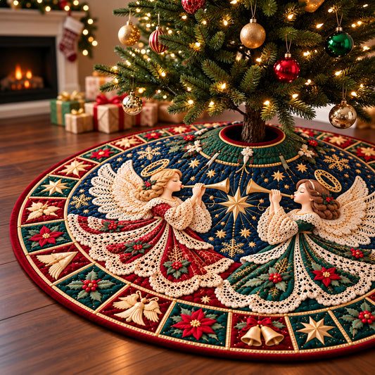 Angel Eternal Light Quilted Tree Skirt GFTONPT1756