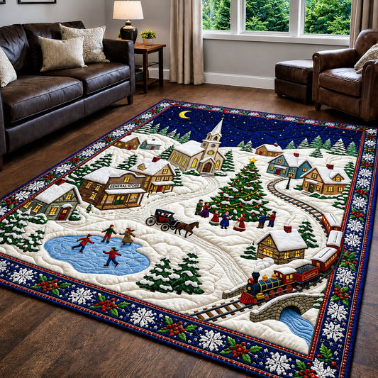 Christmas Village Glow Area Rug GFTONPT199