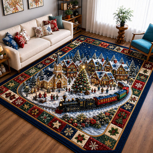 Cozy Christmas Village Area Rug GFTONPT200