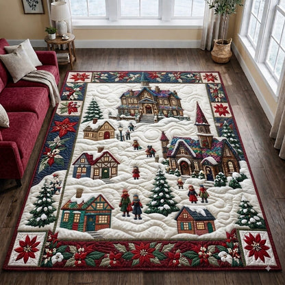 Christmas Village Lights Area Rug GFTONPT203