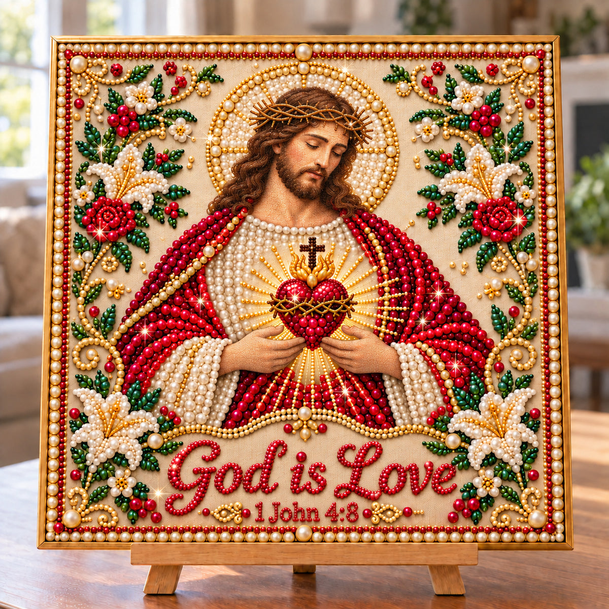 🔥 EARLY CHRISTMAS SALE 49% OFF - Christian Faith DIY Diamond Pearl Art Kit GFTONPT2130