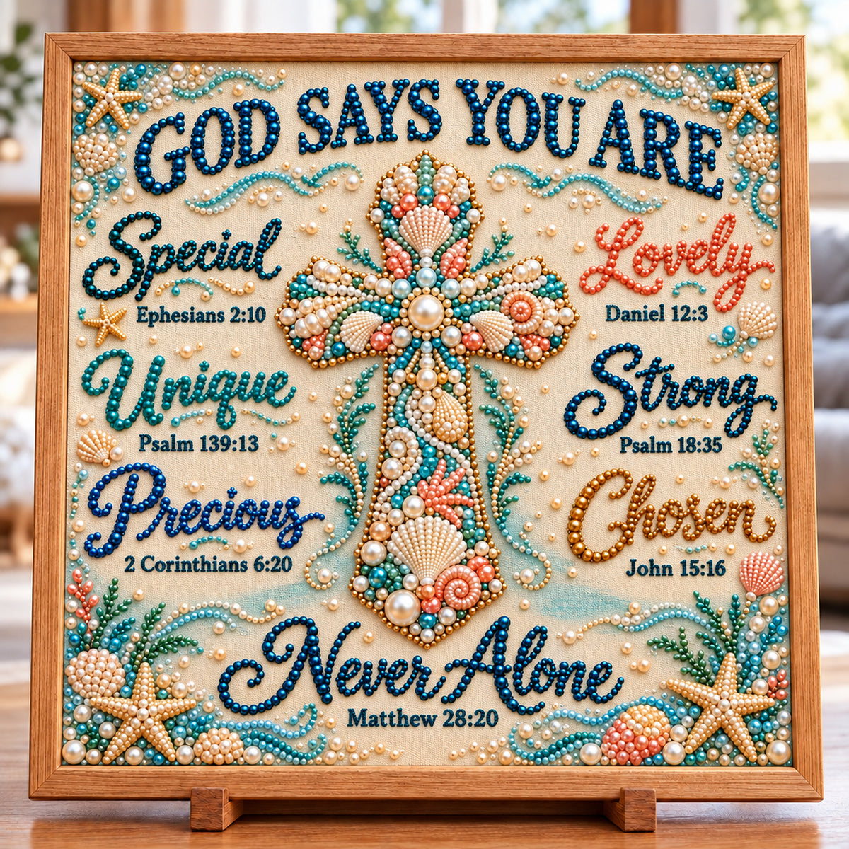 Christian Faith Inspiration DIY Diamond Pearl Art Kit GFTONPT2162