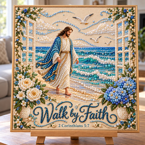 Christian Faith God DIY Diamond Pearl Art Kit GFTONPT2164
