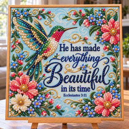 Hummingbird Secret Garden DIY Diamond Pearl Art Kit GFTONPT2167