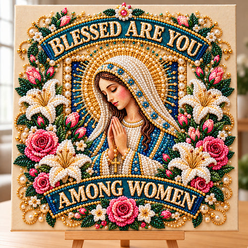 Virgin Mary Blossoms DIY Diamond Pearl Art Kit GFTONPT2199
