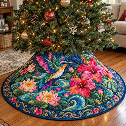 Hummingbird Jewels Quilted Tree Skirt GFTONPT2233