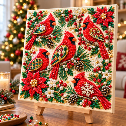 Cardinal Bird Memories DIY Diamond Pearl Art Kit GFTONPT2258