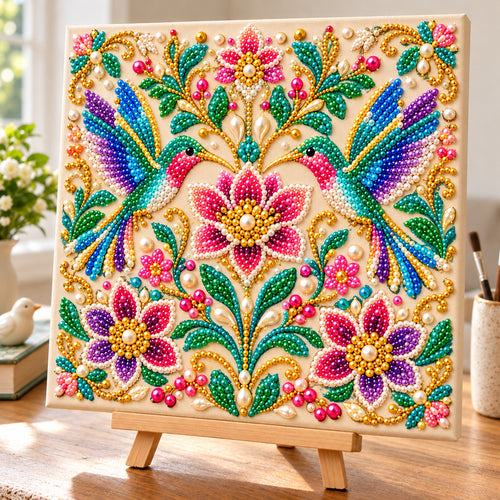 Hummingbird Floral DIY Diamond Pearl Art Kit GFTONPT2290