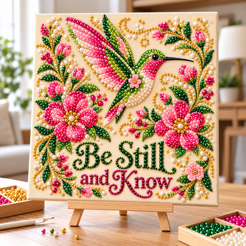Floral Hummingbird DIY Diamond Pearl Art Kit GFTONPT2292