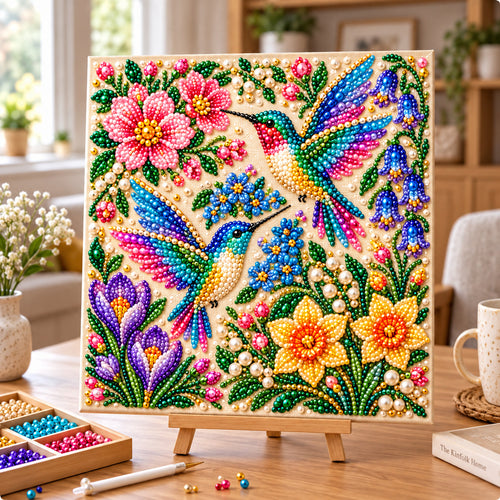 Hummingbird Garden DIY Diamond Pearl Art Kit GFTONPT2293
