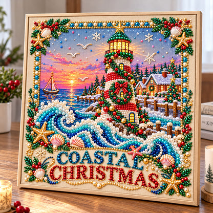 Coastal Christmas DIY Diamond Pearl Art Kit GFTONPT2393