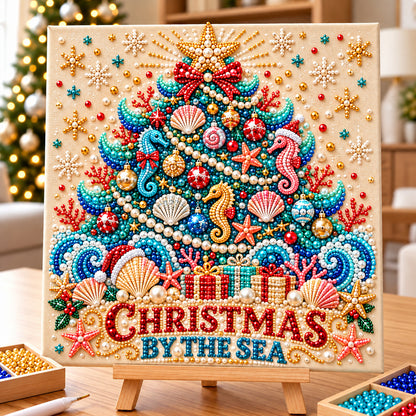 Coastal Christmas DIY Diamond Pearl Art Kit GFTONPT2394