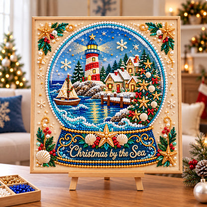 Coastal Christmas DIY Diamond Pearl Art Kit GFTONPT2395
