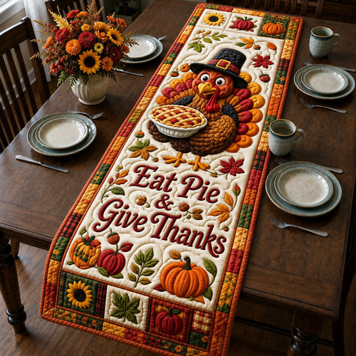 Turkey Autumn Quilted Table Runner GFTONPT240