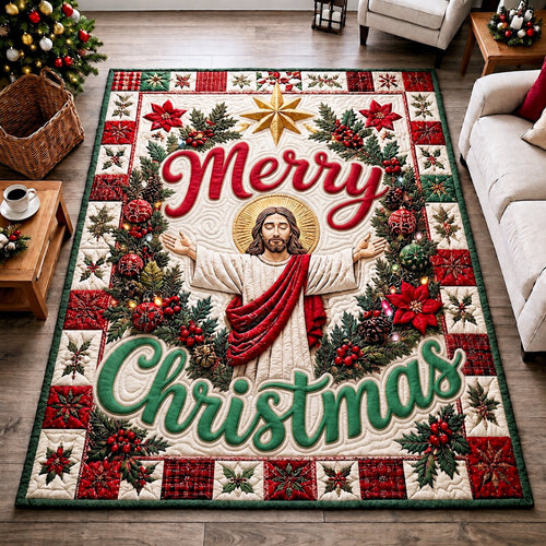 Christian Christmas Blessings Area Rug GFTONPT271