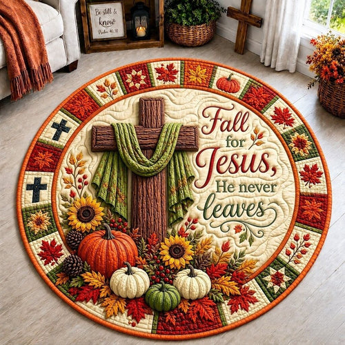 Autumn Grace Quilted Round Mat GFTONPT307