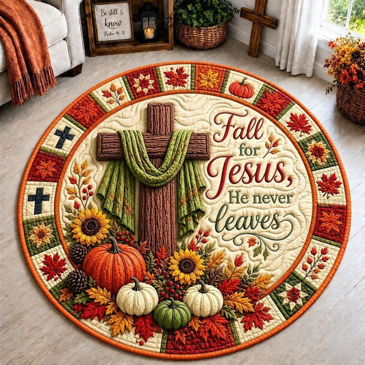 Autumn Grace Quilted Round Mat GFTONPT307