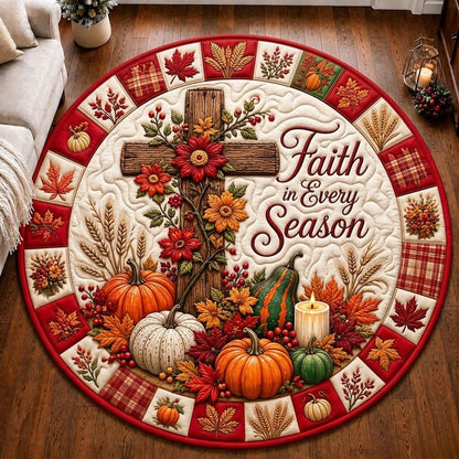 God Provides Quilted Round Mat GFTONPT312