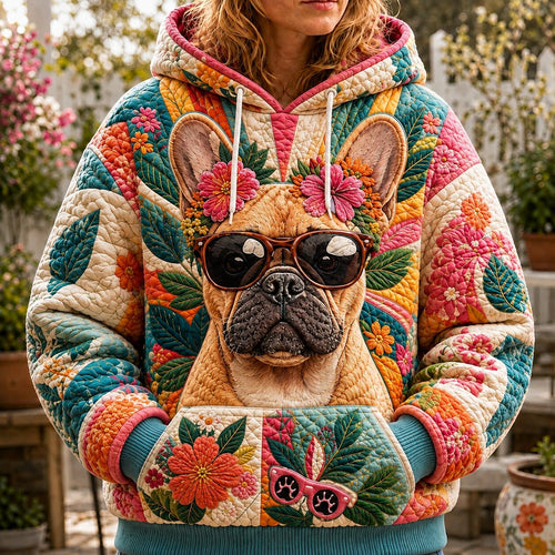 Bulldog Cozy Home Hoodie GFTONPT381