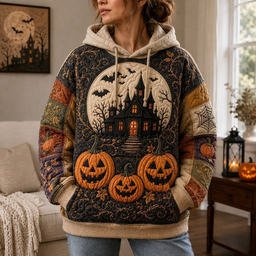 Haunted Halloween Pumpkin Hoodie GFTONPT426