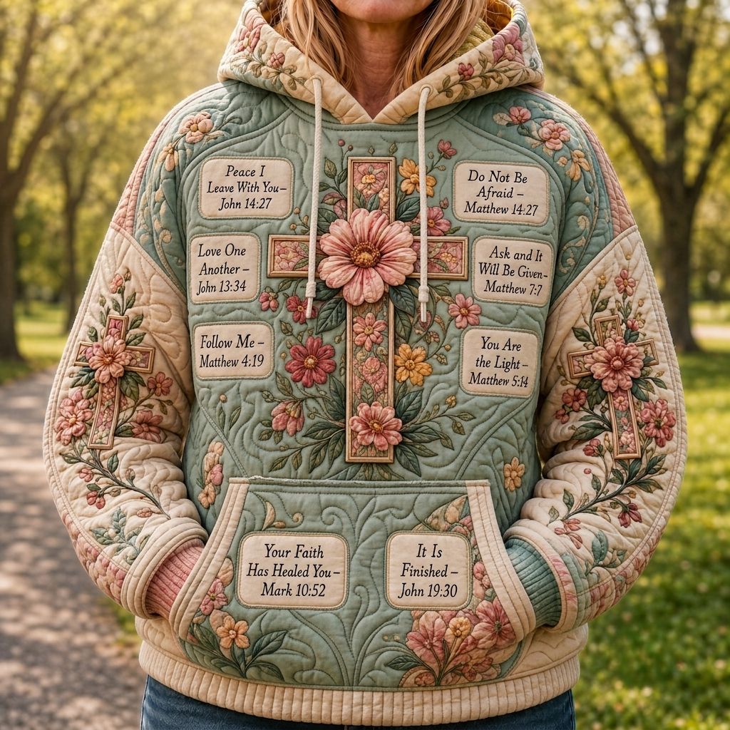 Sacred Floral Grace Hoodie GFTONPT485