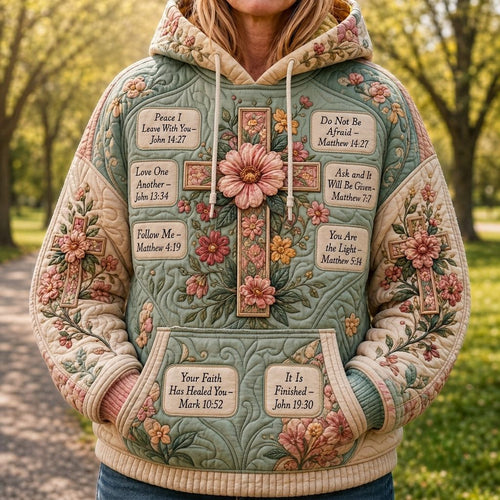 Sacred Floral Grace Hoodie GFTONPT485