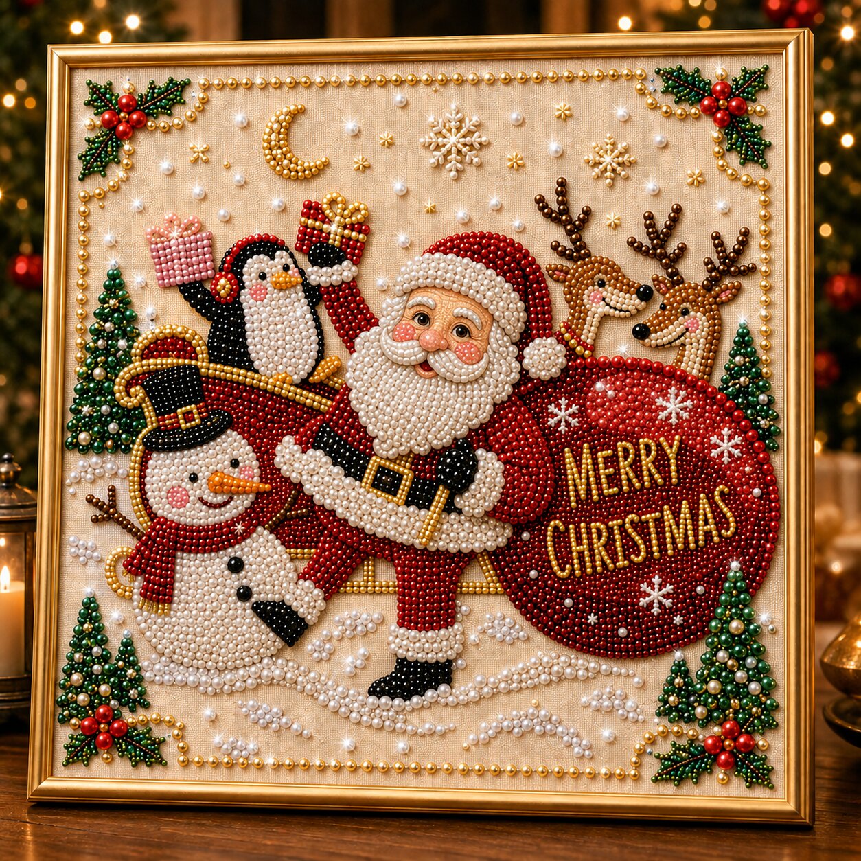 Jolly Santa Claus DIY Diamond Pearl Art Kit GFTONPT493